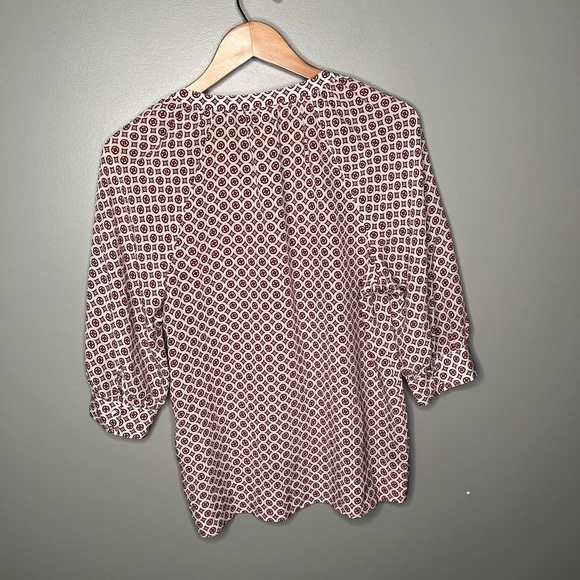 Joie Geometric Silk Printed Blouse - Picture 3 of 10